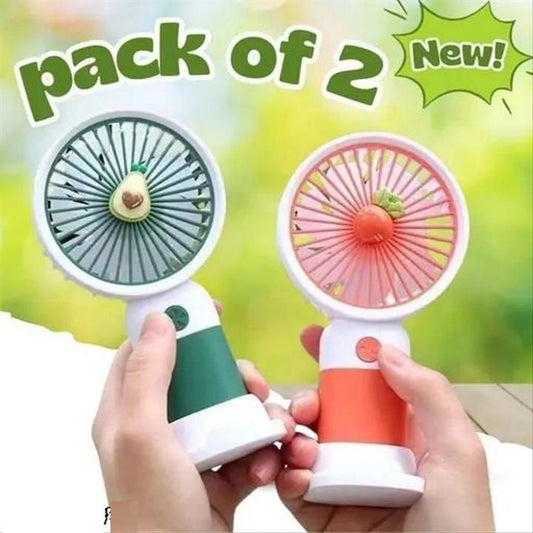 Mini Portable Fan (Pack of 2)