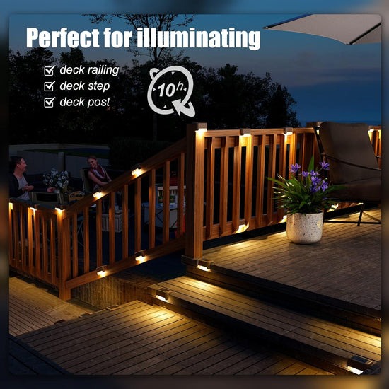 ☀️ Waterproof Solar LED Deck Lights | Auto On/Off